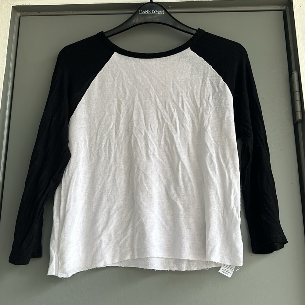 Project Social Baseball Tee Black & White